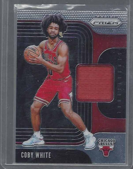 COBY WHITE 2019-20 PANINI PRIZM SENSATIONAL ROOKIE JERSEY RC