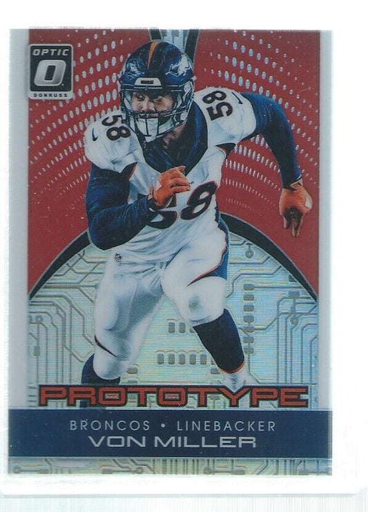 VON MILLER 2016 DONRUSS OPTIC HOLO PROTOTYPE RED RC #D 35/99