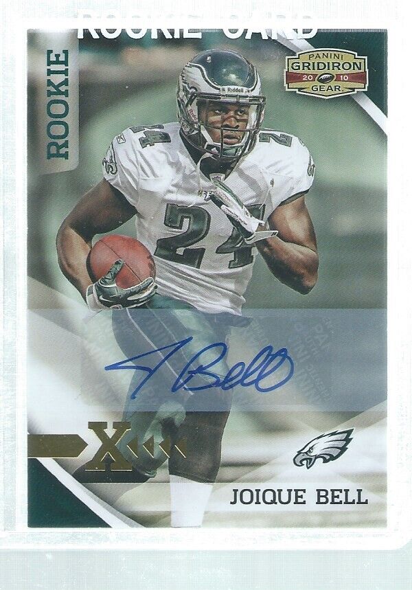 JOIQUE BELL 2010 PANINI GRIDIRON GEAR X AUTO ROOKIE RC #D 94/99
