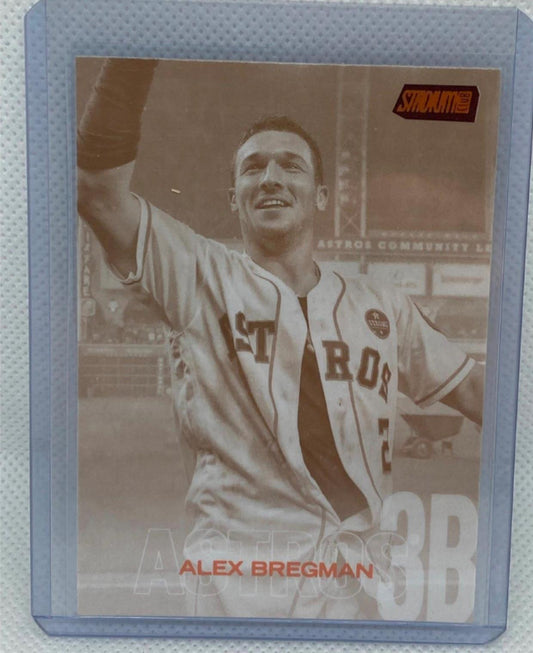 ALEX BREGMAN 2018 TOPPS STADIUM CLUB SEPIA ORANGE SP #246