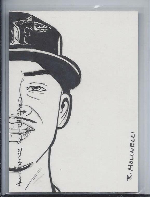 CAMERON MAYBIN 2009 TOPPS SKETCH CARD TRUE #D 1/1