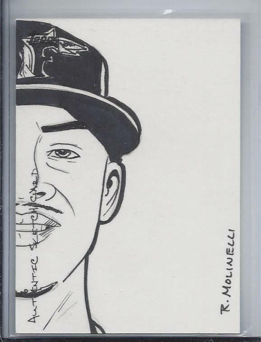CAMERON MAYBIN 2009 TOPPS SKETCH CARD TRUE #D 1/1