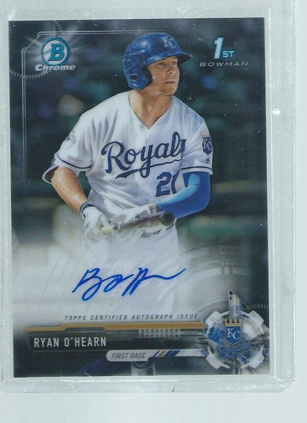 RYAN O'HEARN 2017 BOWMAN CHROME 1ST ON CARD AUTO PROSPECT