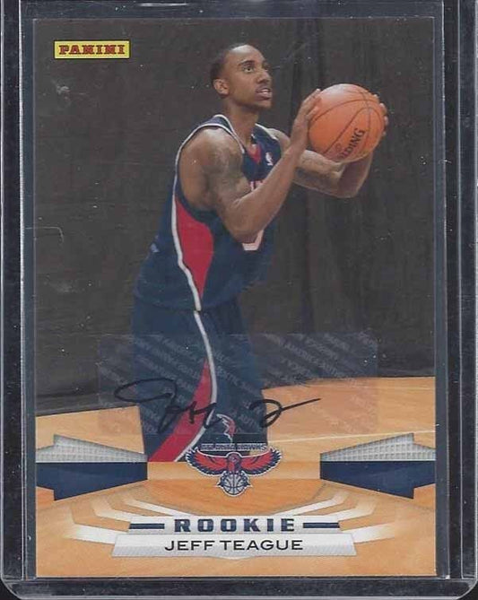 JEFF TEAGUE 2009-10 PRESTIGE HAWKS ROOKIE AUTO RC #319