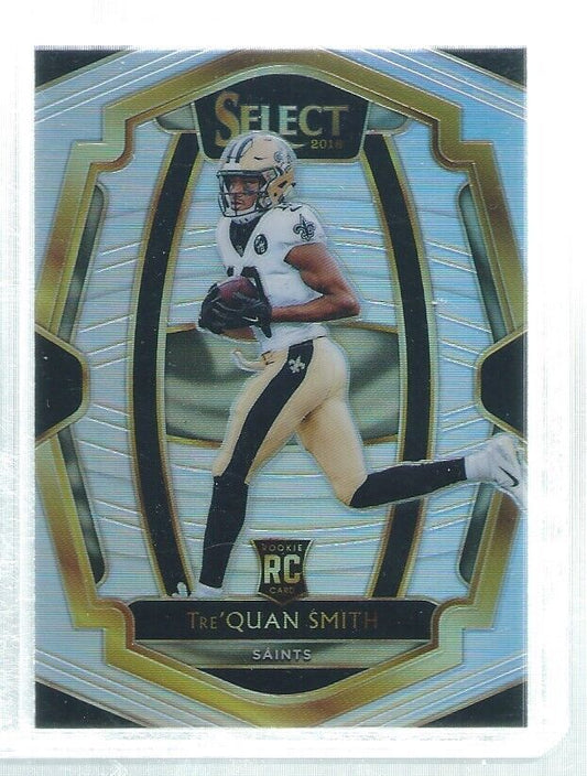 TRE'QUAN SMITH 2018 PANINI SELECT PREMIER LEVEL SILVER PRIZM ROOKIE RC #147