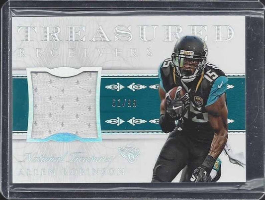 ALLEN ROBINSON 2015 NATIONAL TREASURES TREASURED RECEIVERS JERSEY #D /99
