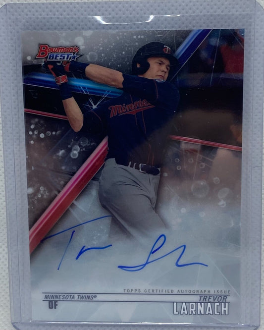 TREVOR LARNACH 2018 TOPPS BOWMANS BEST PROSPECT ON CARD AUTO #B18-TL