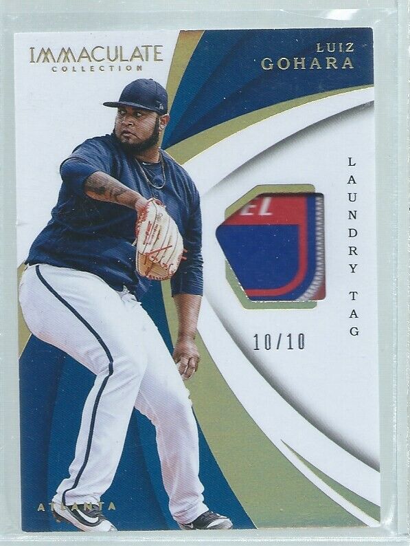 LUIZ GOHARA 2018 IMMACULATE LAUNDRY TAG PATCH #D 10/10