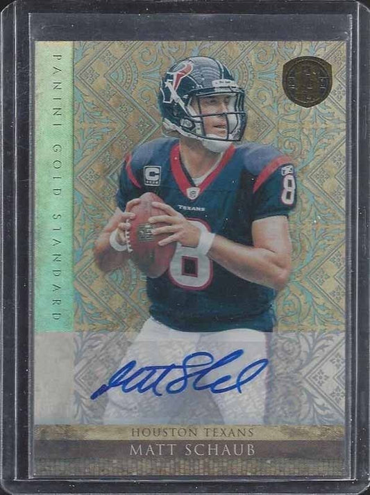 MATT SCHAUB 2011 PANINI GOLD STANDARD PLATINUM GOLD AUTO #D 3/5