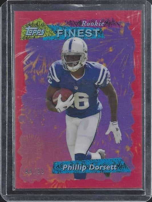 PHILLIP DORSETT 2015 TOPPS FINEST 1995 RETRO RED ROOKIE REFRACTOR RC #D 49/99
