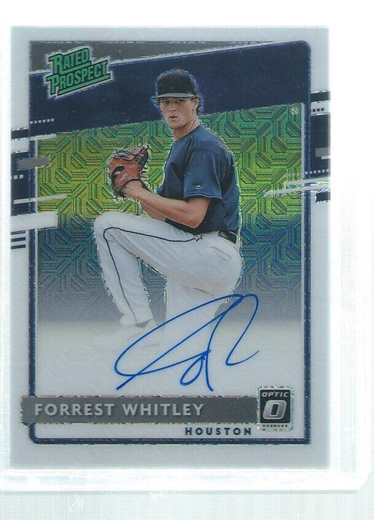 FORREST WHITLEY 2020 DONRUSS OPTIC MOJO PRIZM RATED PROSPECT ON CARD AUTO #D /99