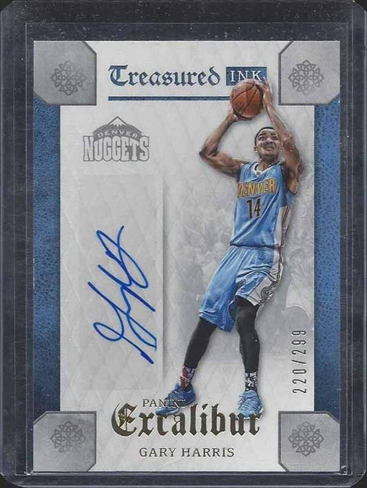 GARY HARRIS 2015-16 EXCALIBUR TREASURED INK AUTO #D 220/299
