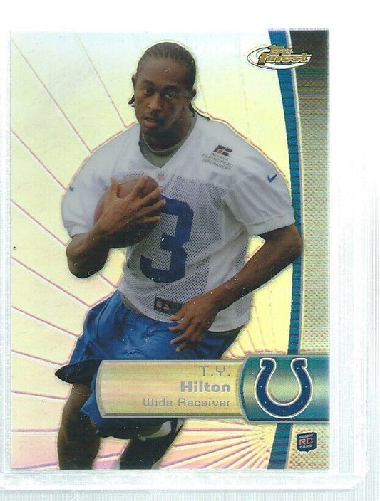 TY HILTON 2012 TOPPS FINEST REFRACTOR ROOKIE RC #148