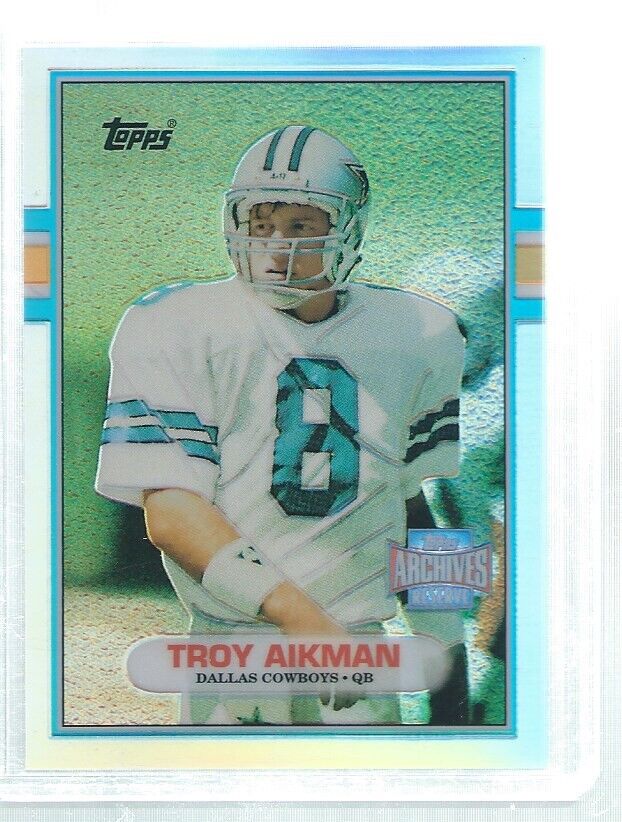 TROY AIKMAN 2001 TOPPS ARCHIVES RESERVE REFRACTOR
