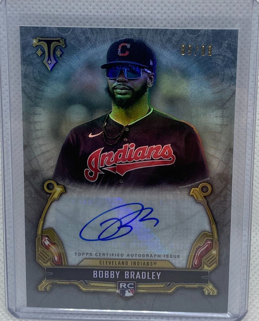 BOBBY BRADLEY 2020 TOPPS TRIPLE THREADS ROOKIE AUTO RC #D 89/99