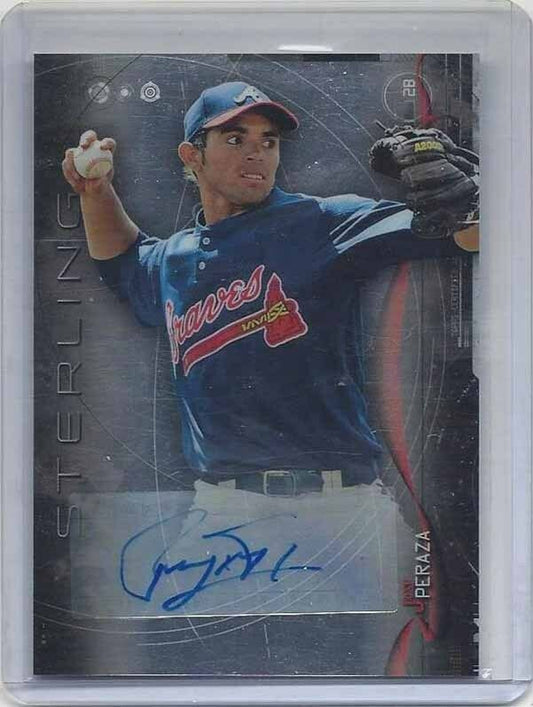 JOSE PERAZA 2014 BOWMAN STERLING BRAVES REDS PROSPECT AUTO RC
