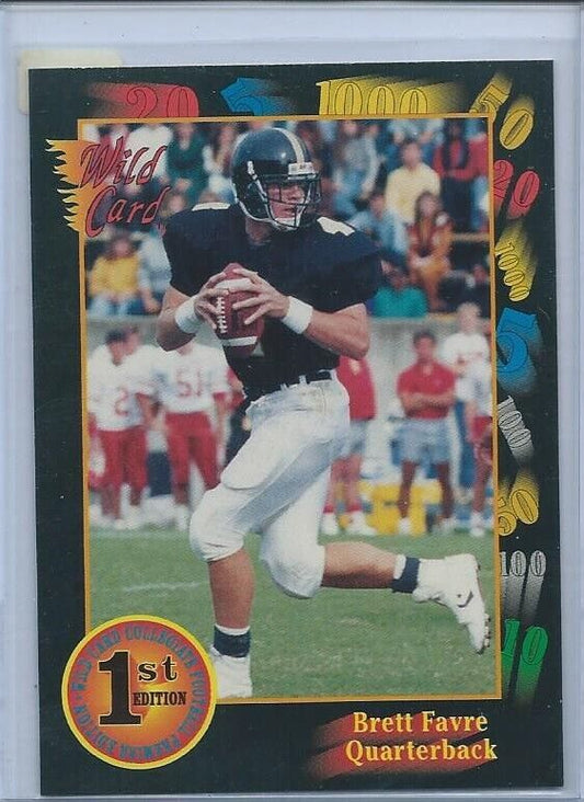 BRETT FAVRE 1991 WILD CARD FIRST EDITION PREMIER EDITION TRUE ROOKIE RC #119