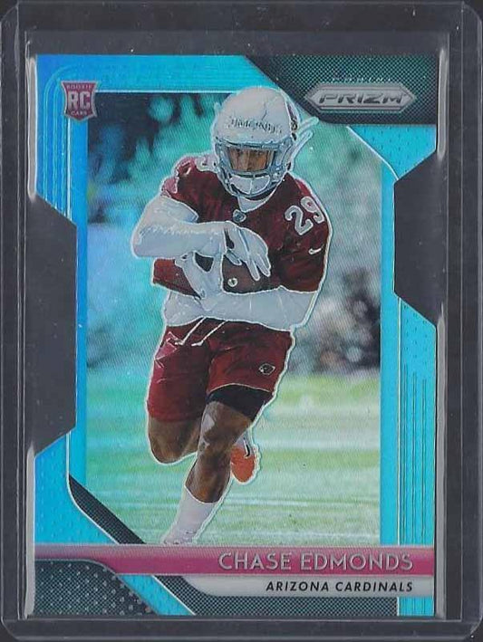 CHASE EDMONDS 2018 PANINI PRIZM LIGHT BLUE DIE CUT ROOKIE PRIZMS RC #D 177/199