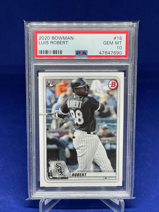 LUIS ROBERT 2020 BOWMAN ROOKIE RC #18 PSA 10 GEM MINT