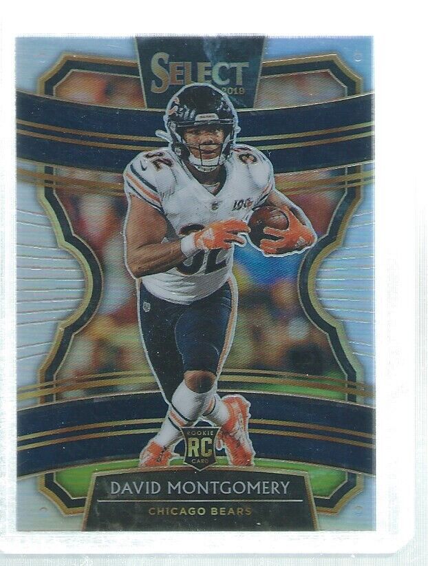 DAVID MONTGOMERY 2019 PANINI SELECT CONCOURSE SILVER PRIZM ROOKIE RC #27
