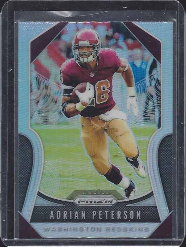 ADRIAN PETERSON 2019 PANINI PRIZM SILVER PRIZMS SSP #64