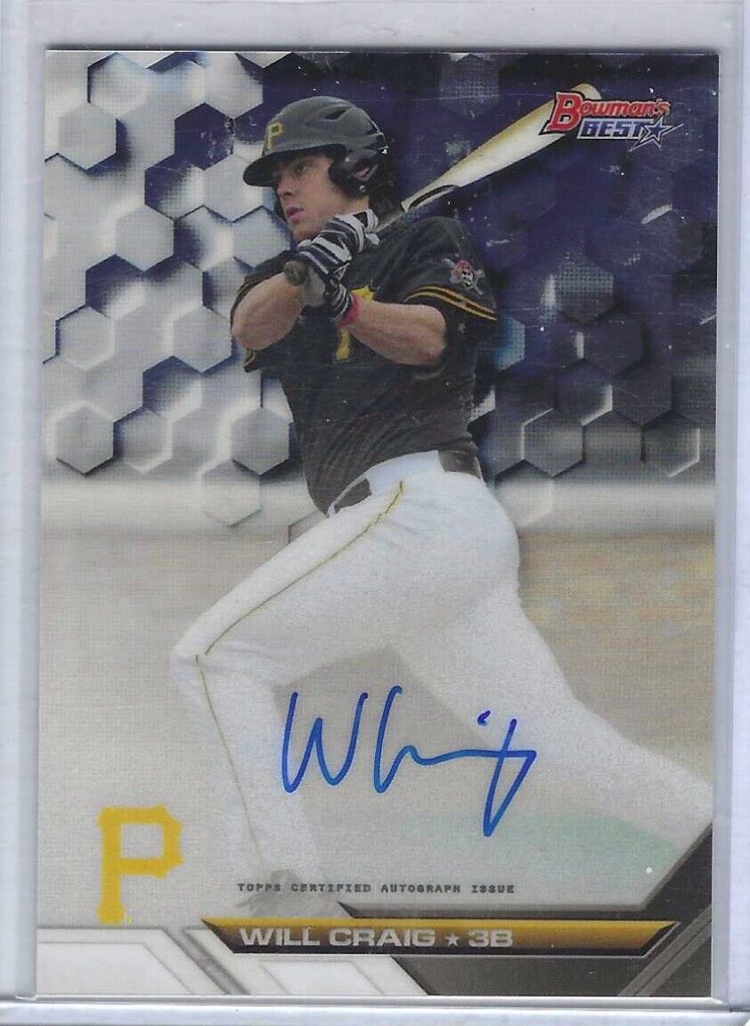 WILL CRAIG 2016 BOWMANS BEST PROSPECT ON CARD AUTO #B16-WC