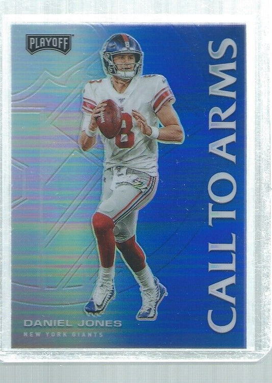 DANIEL JONES 2020 PLAYOFF CALL TO ARMS BLUE PRIZM