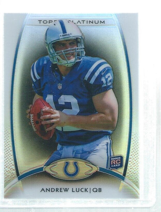 ANDREW LUCK 2012 TOPPS PLATINUM BLACK REFRACTOR ROOKIE RC #150