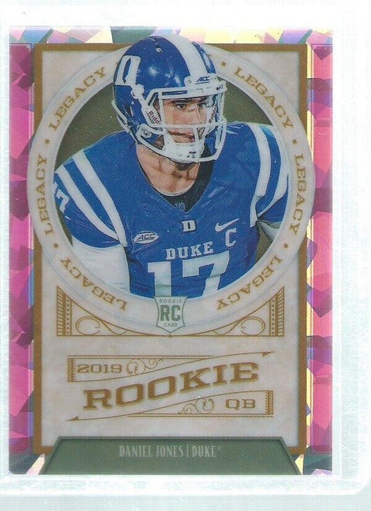 DANIEL JONES 2019 PANINI LEGACY PRIZM PINK ICE PRIZM ROOKIE RC #D 6/10