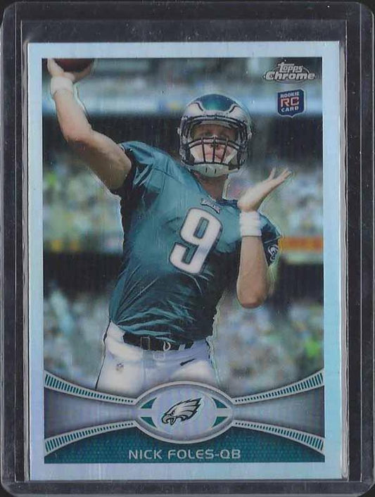 NICK FOLES 2012 TOPPS CHROME ROOKIE REFRACTOR RC #153