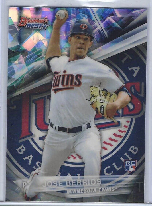 JOSE BERRIOS 2016 BOWMANS BEST ATOMIC REFRACTOR CRACKED ICE RC #36