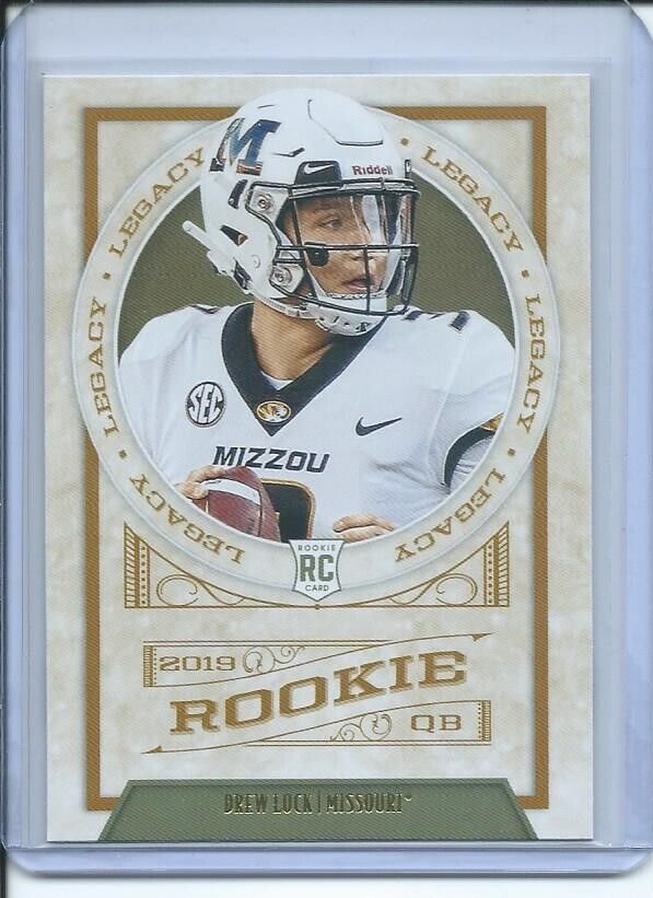 DREW LOCK 2019 PANINI LEGACY TRUE ROOKIE RC #163