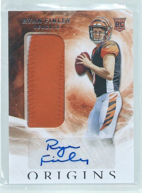 RYAN FINLEY 2019 PANINI ORIGINS 3 COLOR PATCH AUTO RC #106