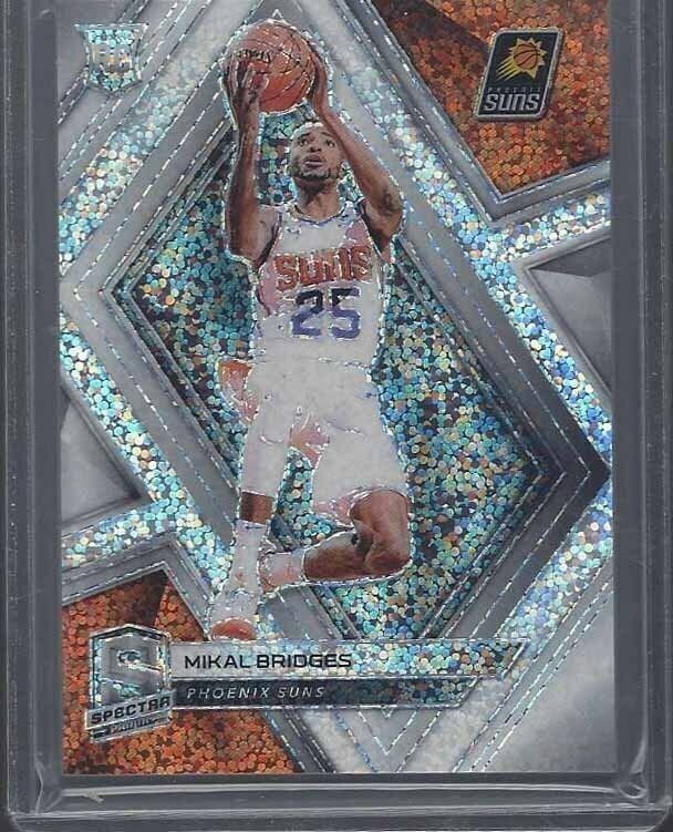 MIKAL BRIDGES 2018-19 PANINI SPECTRA ROOKIE WHITE SPARKLE PRIZM RC SSP #38