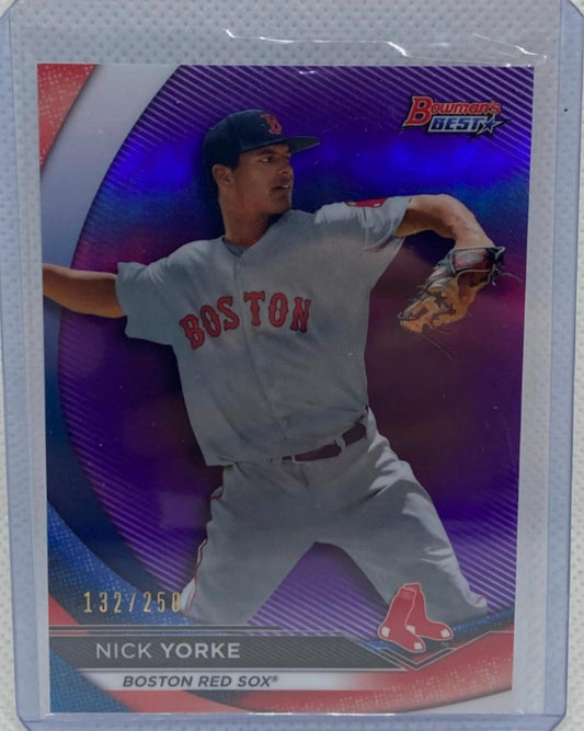 NICK YORKE 2020 TOPPS BOWMAN'S BEST PURPLE REFRACTOR PROSPECT #D 132/250