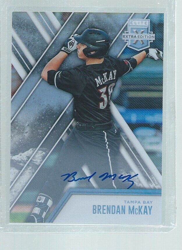 BRENDAN MCKAY 2017 ELITE EXTRA EDITION ON CARD AUTO PROSPECT #4
