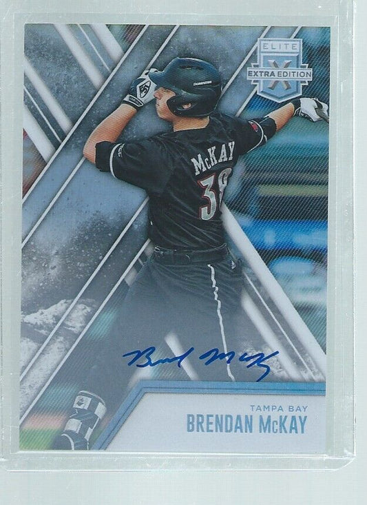 BRENDAN MCKAY 2017 ELITE EXTRA EDITION ON CARD AUTO PROSPECT #4
