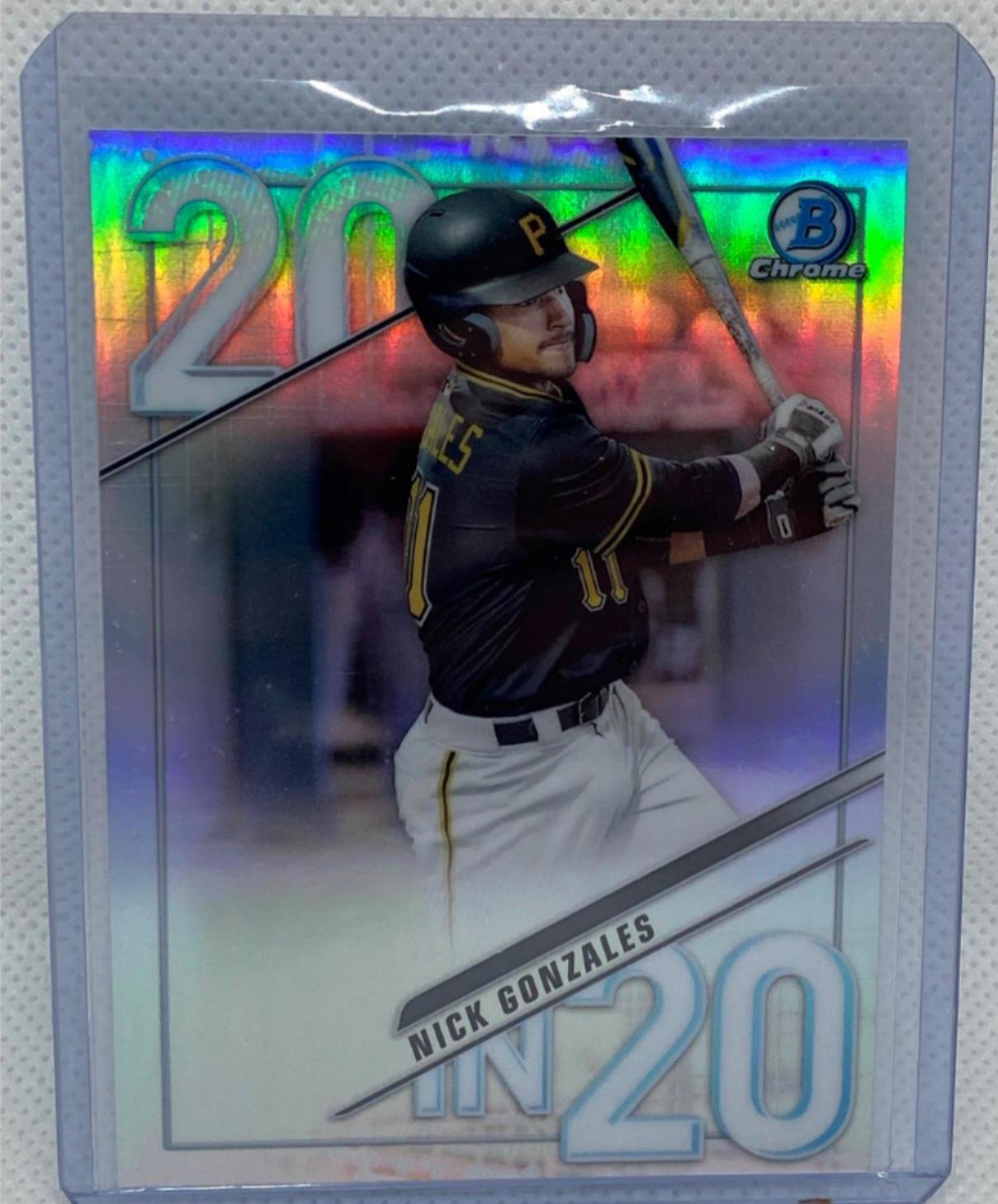 NICK GONZALES 2020 TOPPS BOWMAN CHROME 20 IN 20 PROSPECT REFRACTOR #D 222/250