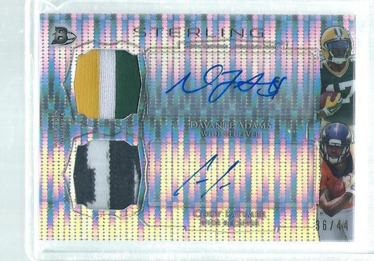 DAVANTE ADAMS LATIMER 2014 BOWMAN STERLING PULSAR REFRACTOR PATCH AUTO RC /44