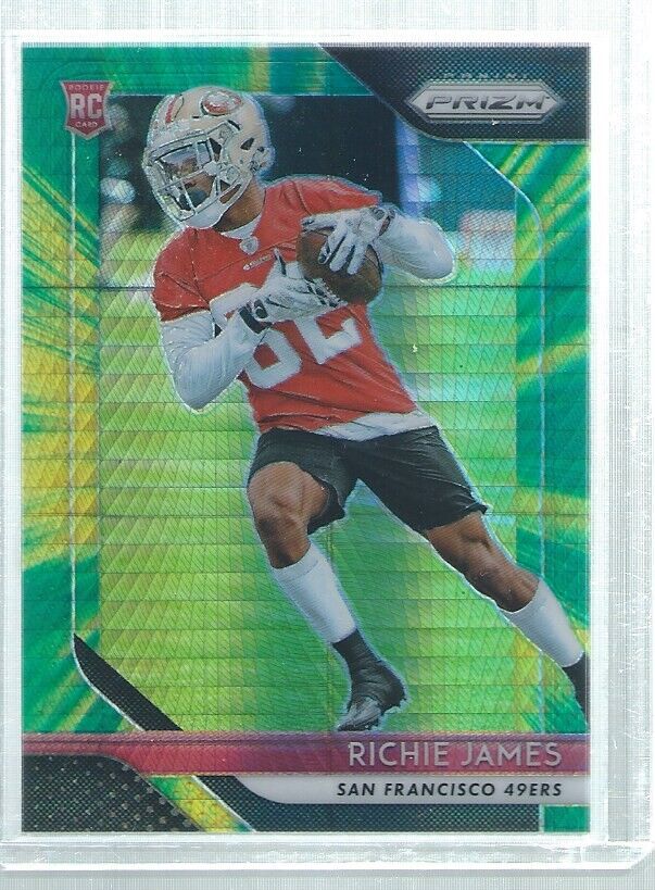 RICHIE JAMES 2018 PANINI PRIZM HYPER PRIZMS ROOKIE RC #D 198/275