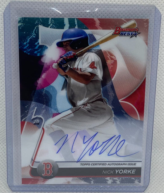 NICK YORKE 2020 TOPPS BOWMAN'S BEST PROSPECT ON CARD AUTO #B20-NY