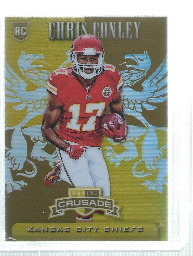 CHRIS CONLEY 2015 ROOKIES & STARS CRUSADE GOLD PRIZM ROOKIE RC #D 20/25