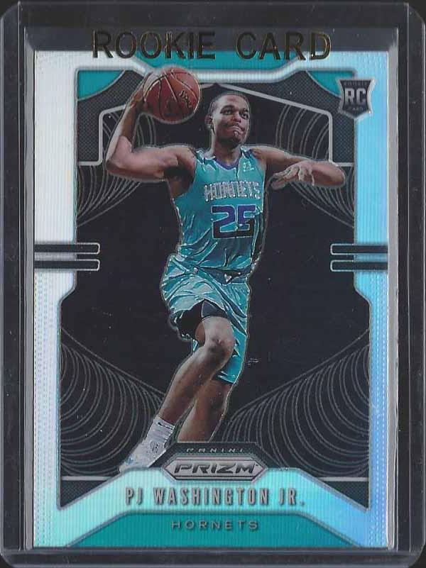 PJ WASHINGTON JR 2019-20 PANINI PRIZM SILVER ROOKIE PRIZMS SSP RC #258