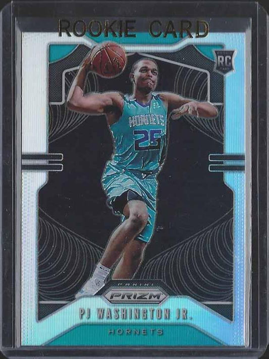 PJ WASHINGTON JR 2019-20 PANINI PRIZM SILVER ROOKIE PRIZMS SSP RC #258