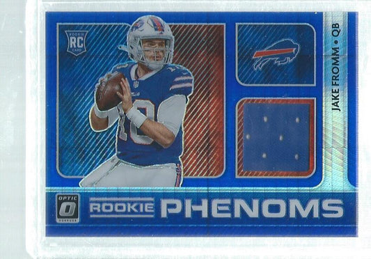 JAKE FROMM 2020 DONRUSS OPTIC ROOKIE PHENOMS JERSEY BLUE HYPER RC