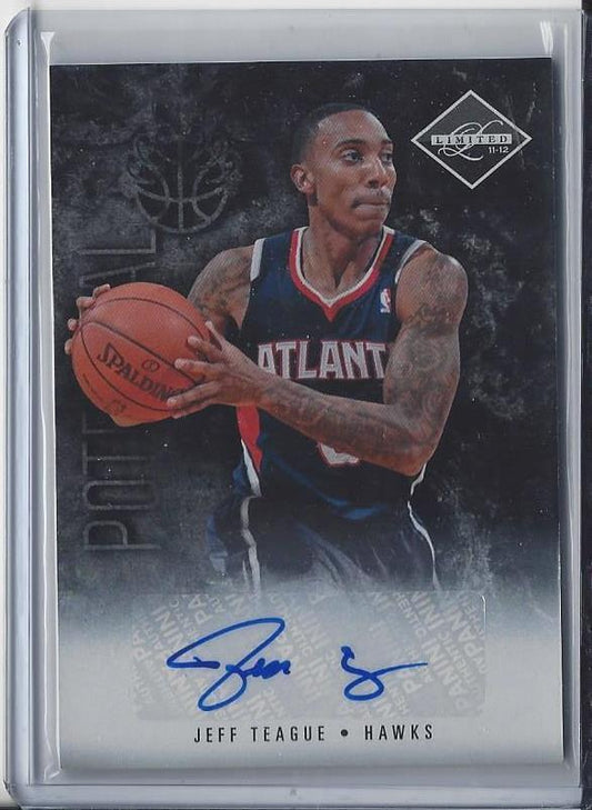 JEFF TEAGUE 2011-12 LIMITED POTENTIAL HAWKS AUTO #D 94/99