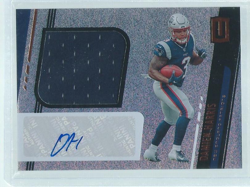 DAMIEN HARRIS 2019 PANINI UNPARALLELED JERSEY AUTO #308