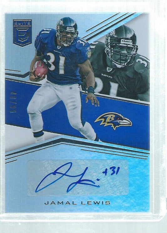 JAMAL LEWIS 2016 DONRUSS ELITE AUTO #D 40/99