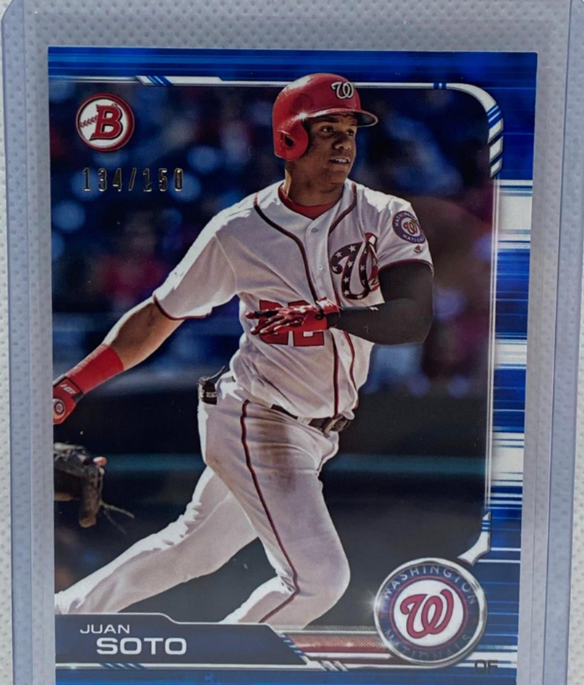 JUAN SOTO 2019 TOPPS BOWMAN BLUE #D 134/150