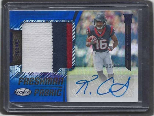 KEKE COUTEE 2018 CERTIFIED FRESHMAN FABRIC BLUE 3 COLOR PATCH AUTO RC #D 33/50